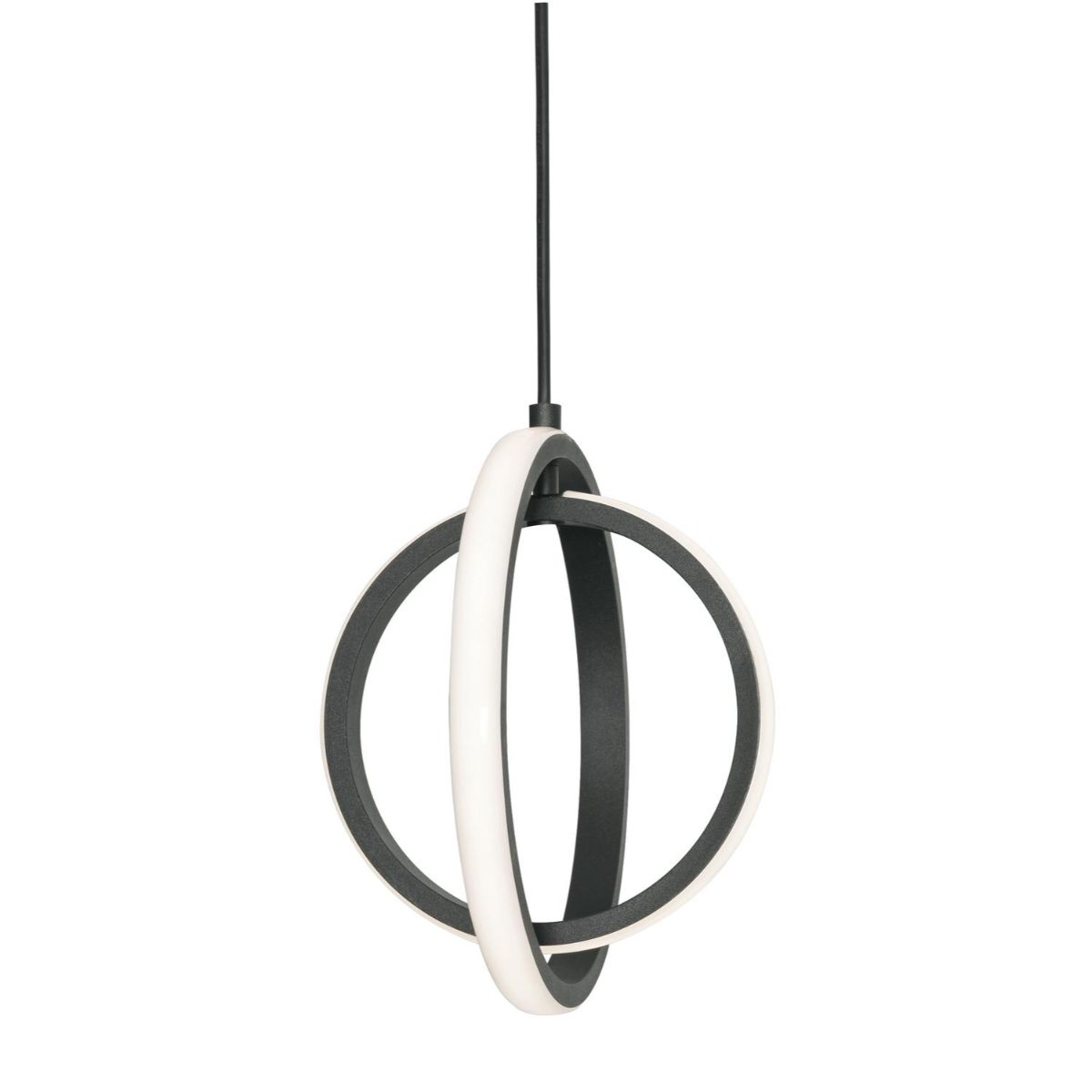 Lock 9 In. LED Pendant Light Black Finish - Bees Lighting