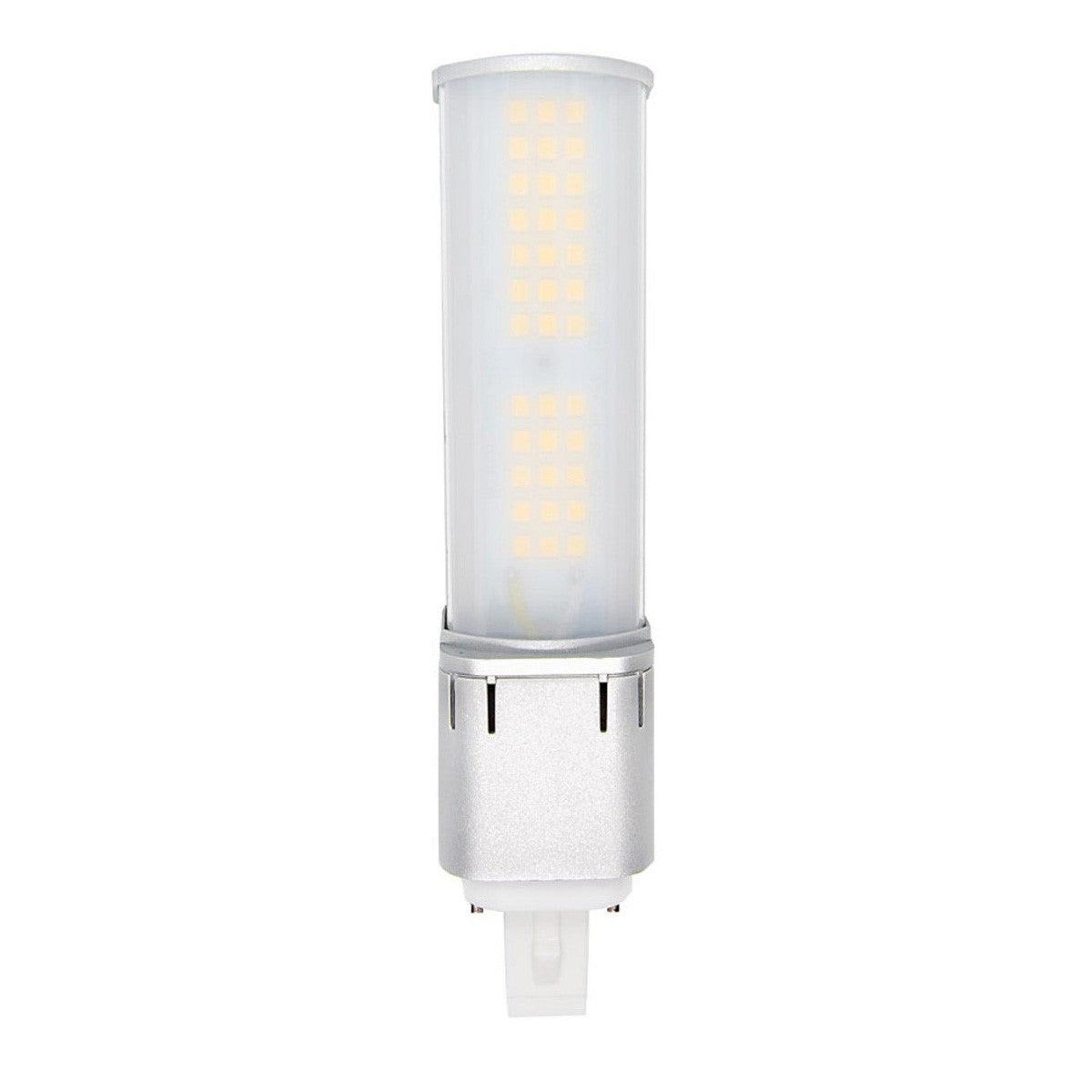 2 pin PL LED Bulb, 7 Watt 880 Lumens, 3500K, Horizontal, Replaces 13W CFL, G23 Base, Direct Or Bypass - Bees Lighting