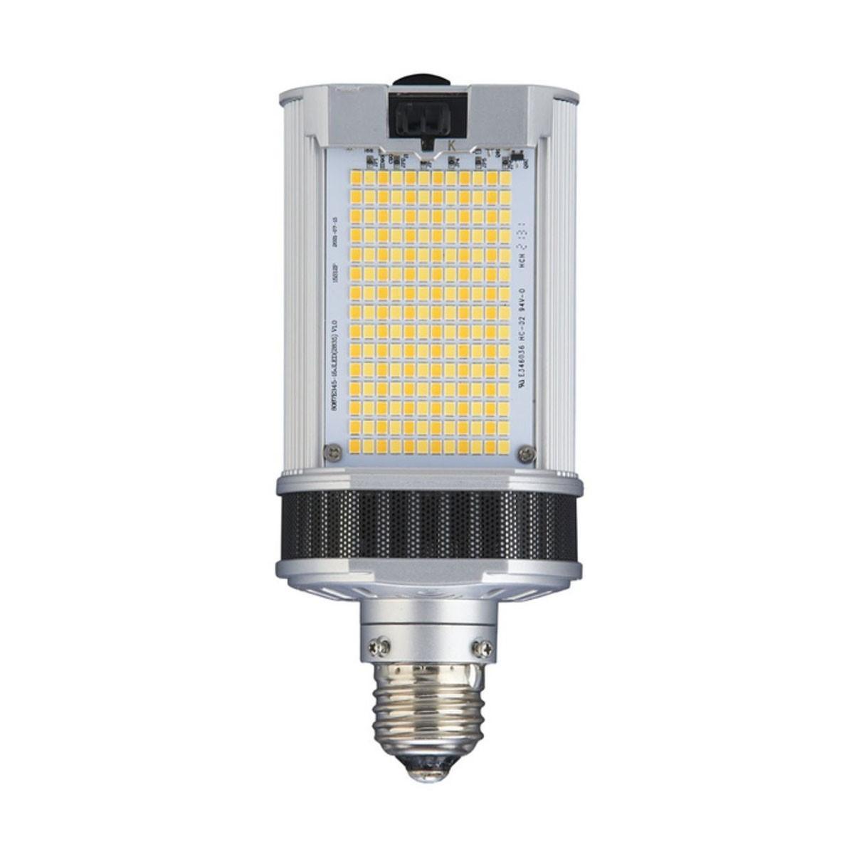Wall Pack/Shoebox LED Retrofit Lamp, 50W, 7200 Lumens, Selectable CCT, 30K/40K/50K, EX39 Mogul Extended Base, 120-277V - Bees Lighting