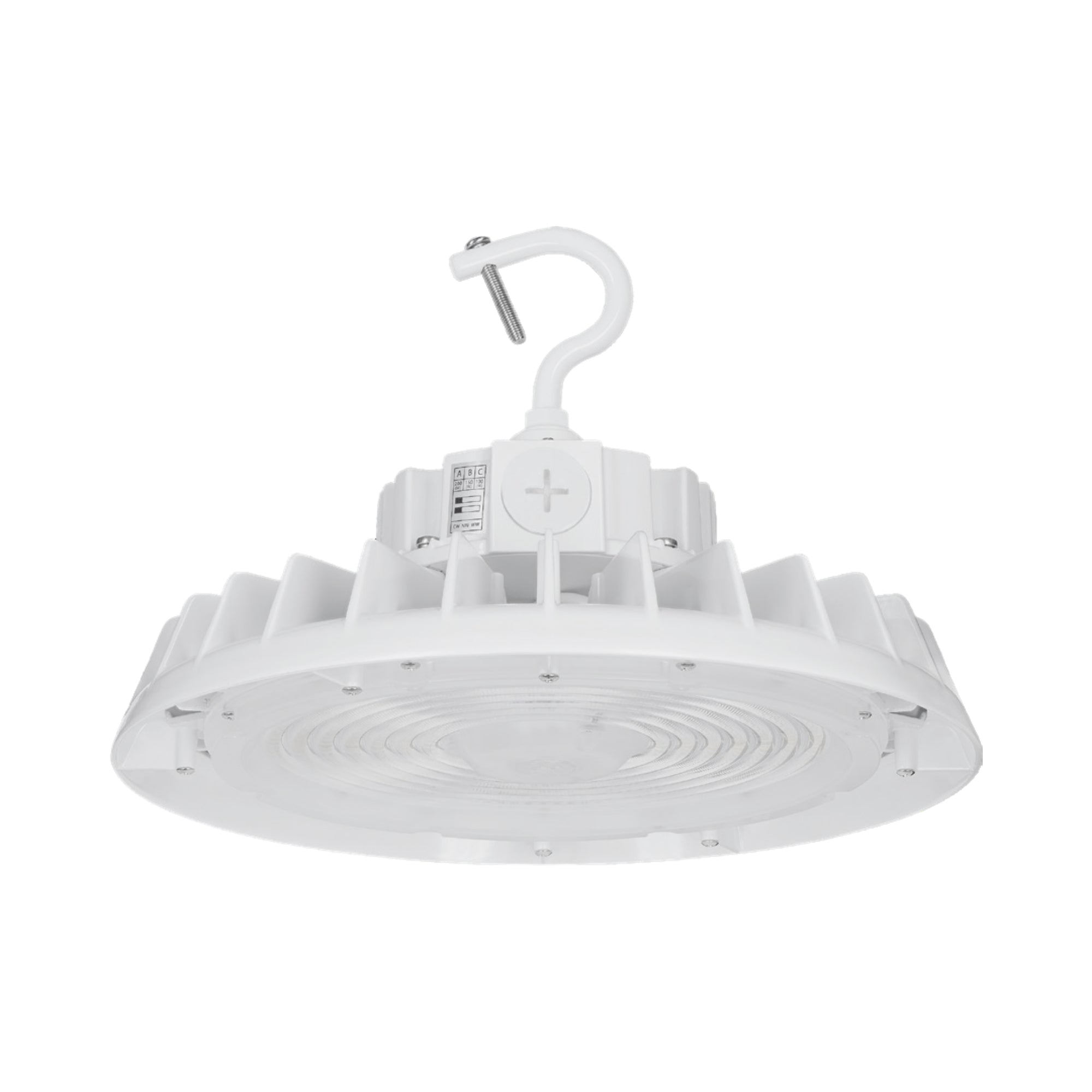 UFO High Bay Light, 200W, 30000 Lumens, 35K/40K/50K, 120-347V, White