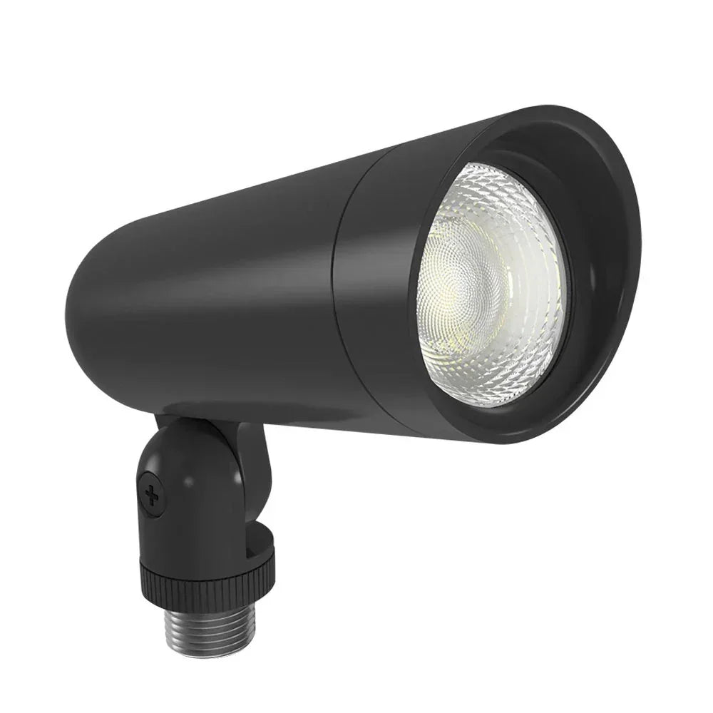 120V LED Adjustable Small Flood Light, 4000K, 8W, Bronze - Bees Lighting
