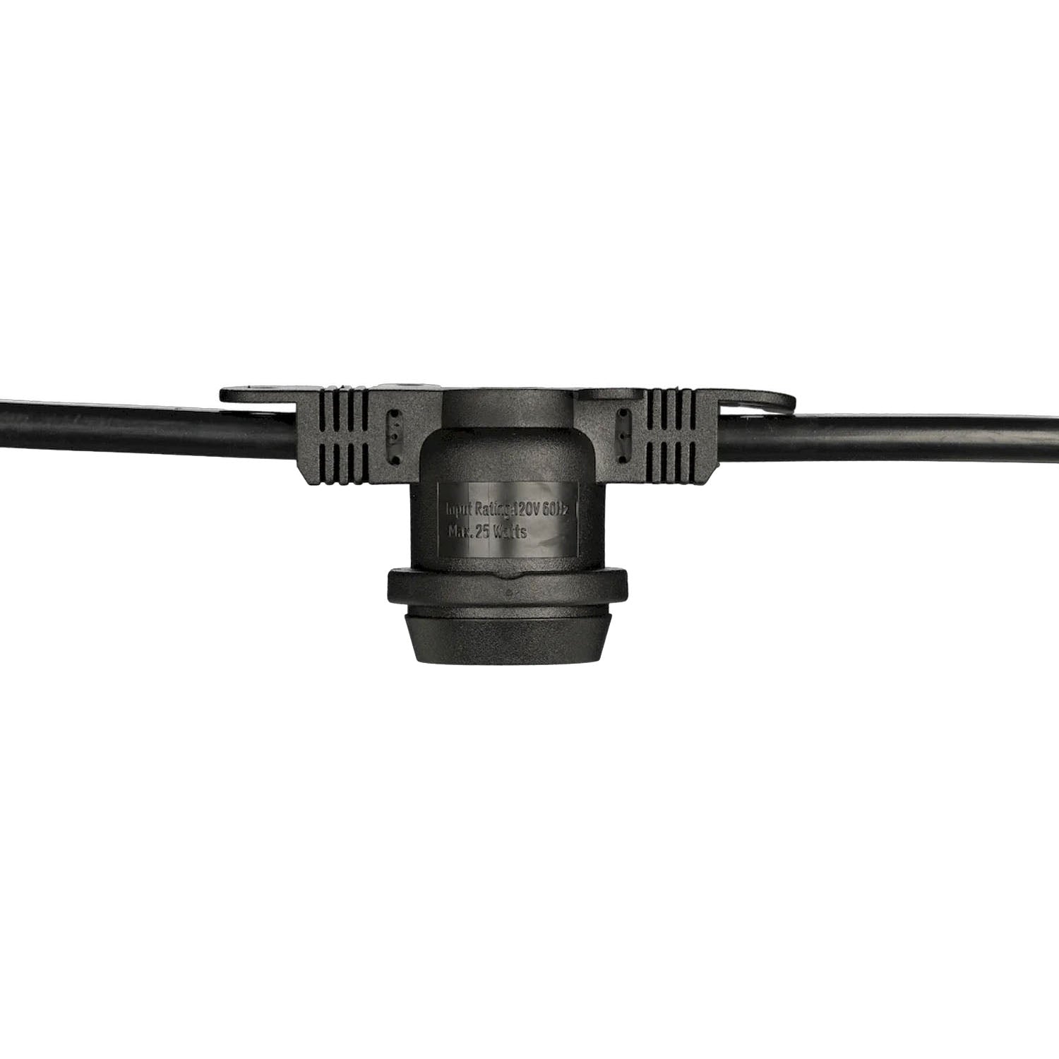 Commercial Grade Light String, Non-Suspended 50 sockets, E26 Medium Base, 100 Feet