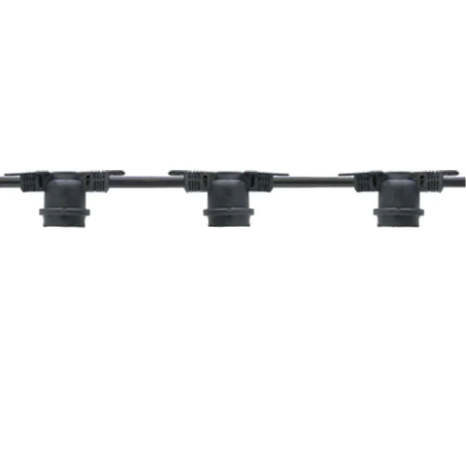 Commercial Grade String light, Non-Suspended 24 sockets, E26 Medium Base, 48 Feet - Bees Lighting