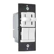Legrand LSDC163P Dual Slide 3-Way Dimmer and 3-Speed Fan Control Switch - Bees Lighting