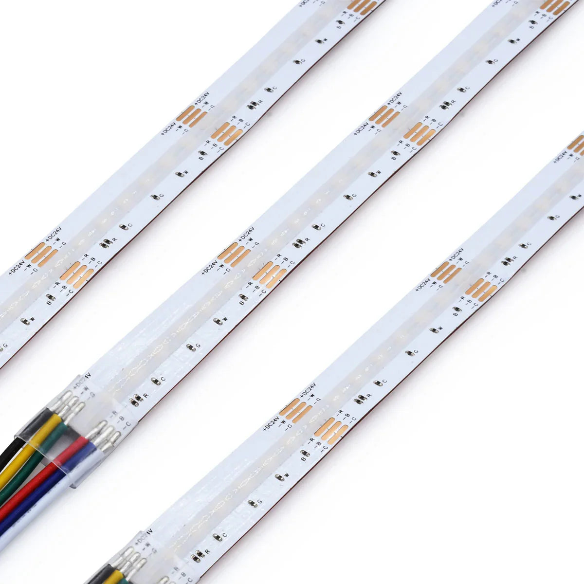 LTR-S Spec RGBTW COB LED Strip Light, 16Ft Reel, 5.0 W/Ft, 24V - Bees Lighting