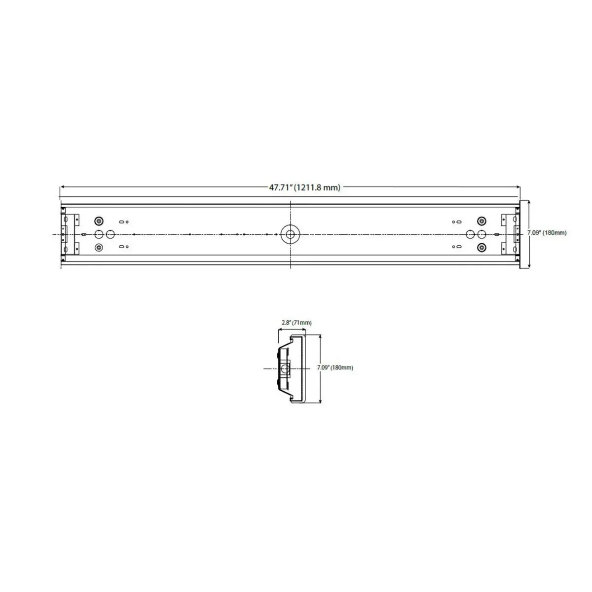 4ft LED Wrap Light, 34 Watts, 4400 Lumens, 4000K, 120-277V, Pack of 4