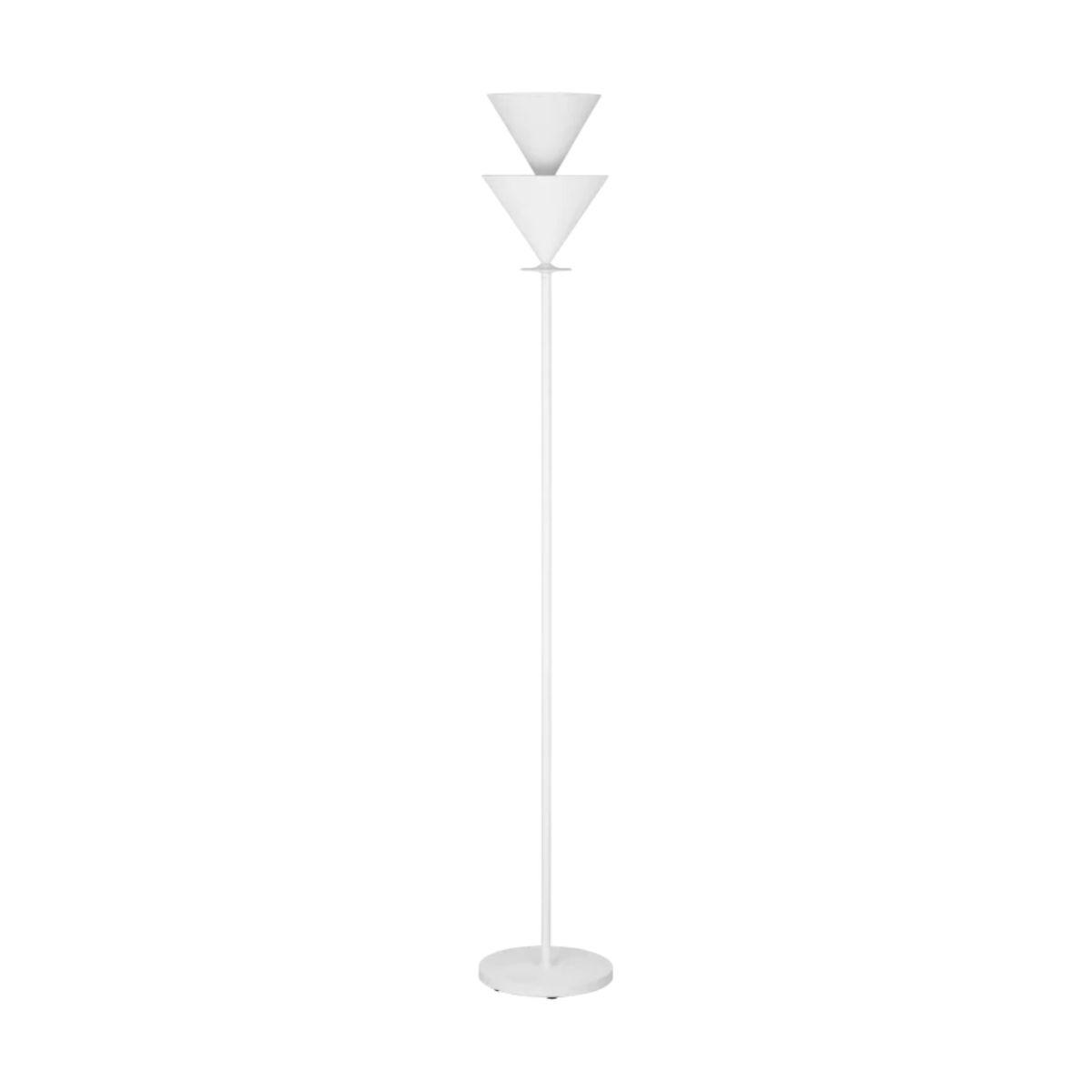 Cornet Extra Large Floor Lamp Cast Plaster White Finish - Bees Lighting