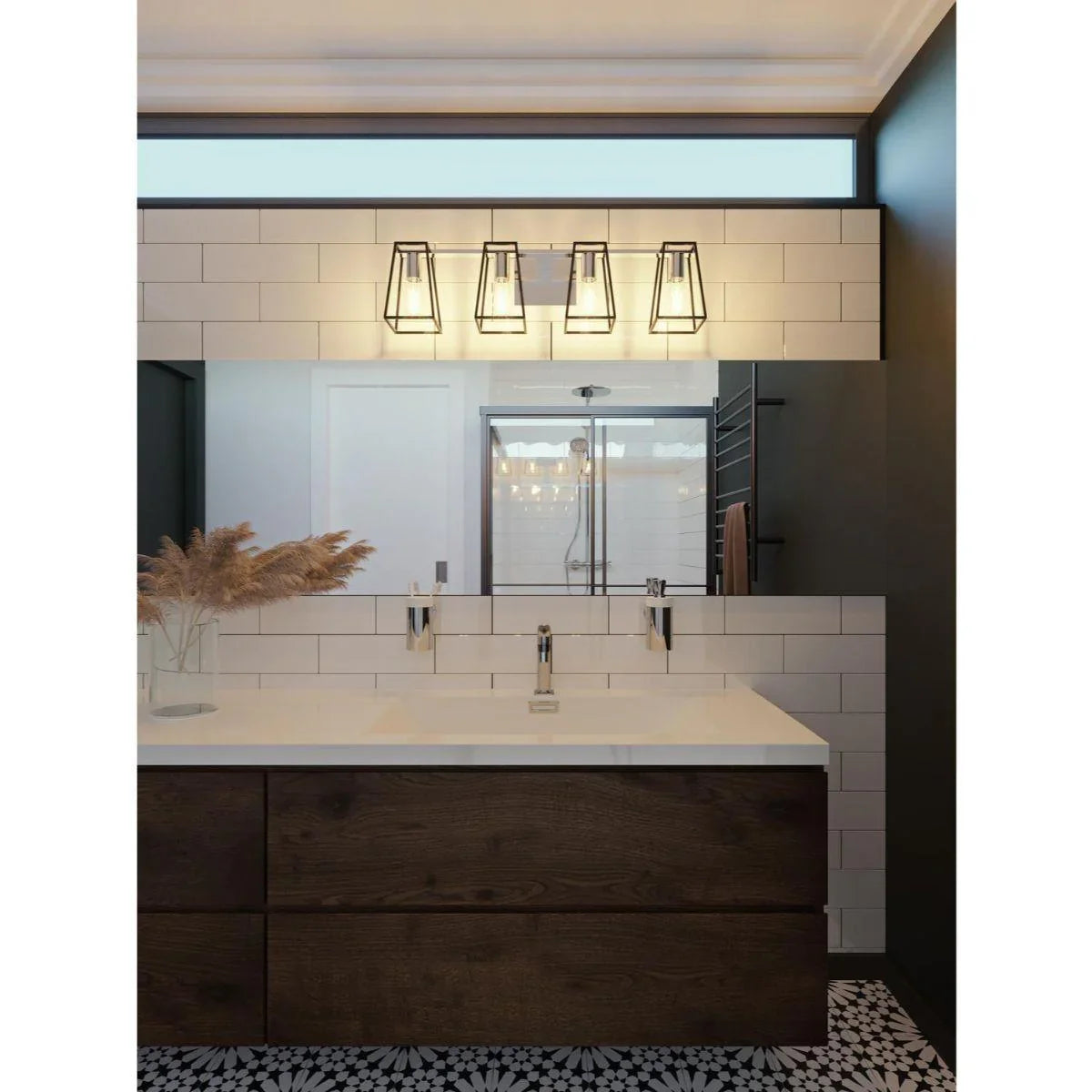 Lynn Vanity Light Black - Bees Lighting