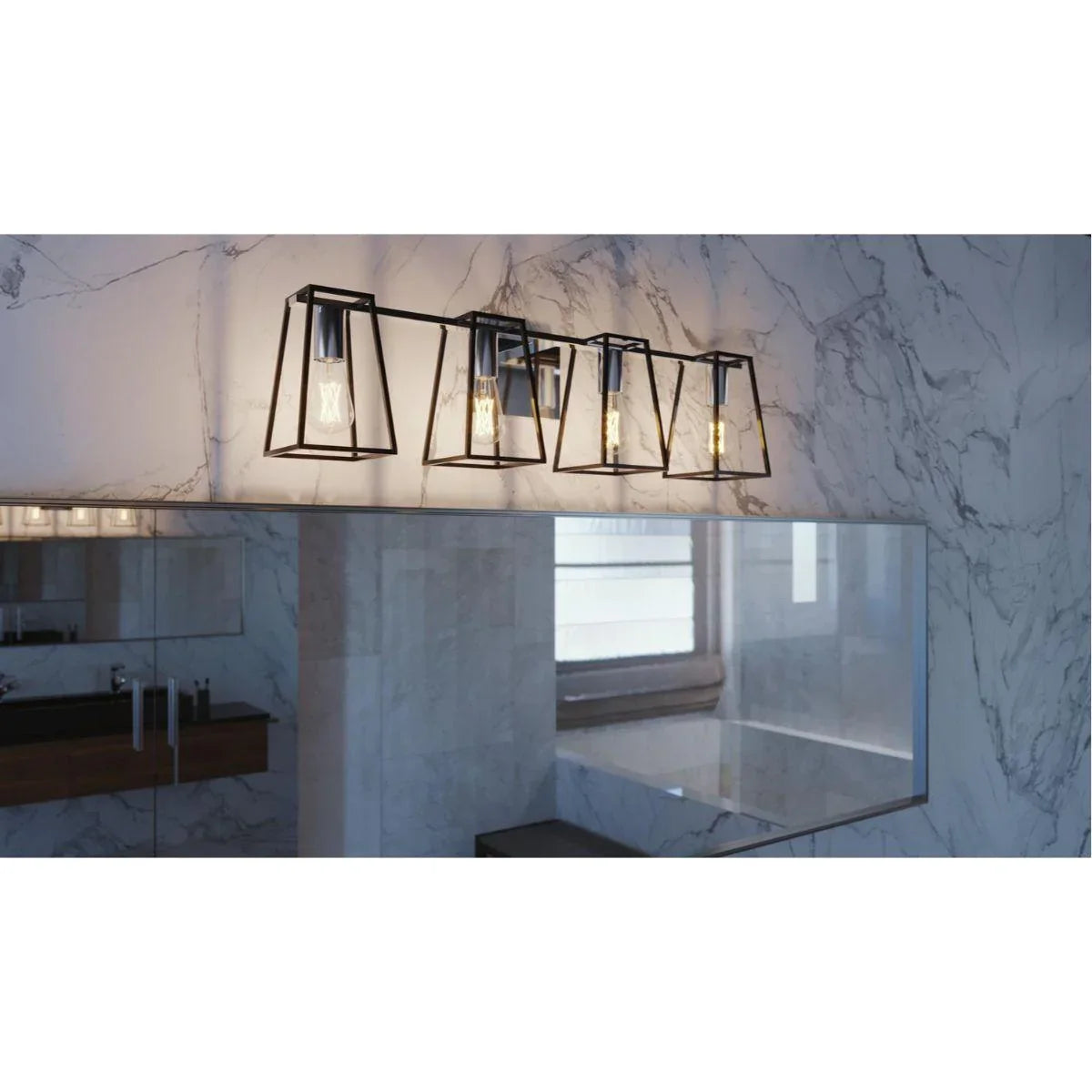 Lynn Vanity Light Black - Bees Lighting