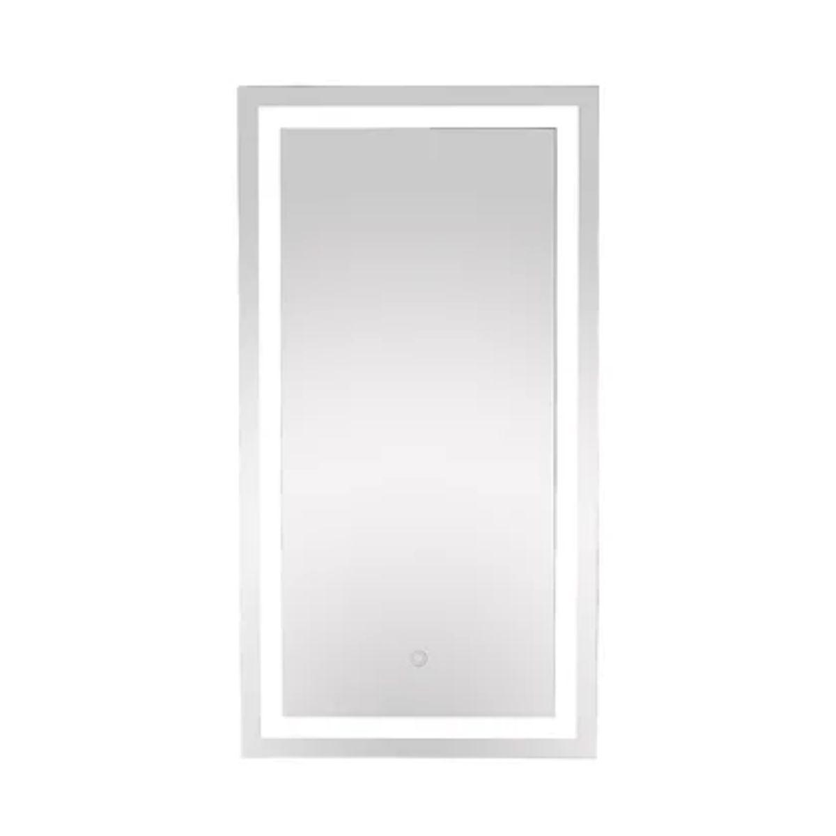 Edison 16 In. X 30 In. Tri-color LED Single Door Cabinet Mirror With Touch On/Off Dimmer Function
