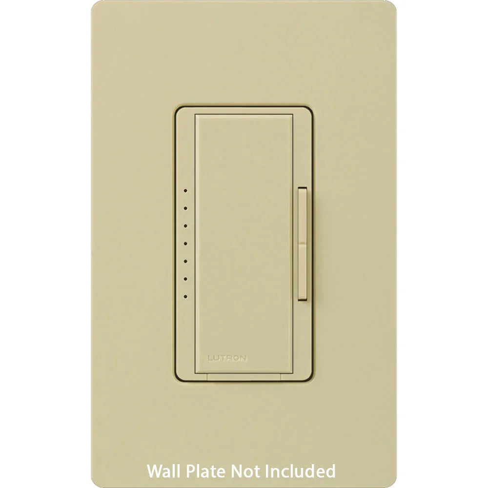 Maestro Digital Dimmer Switch, 600-Watt, Single-Pole or Multi-Location, Ivory - Bees Lighting
