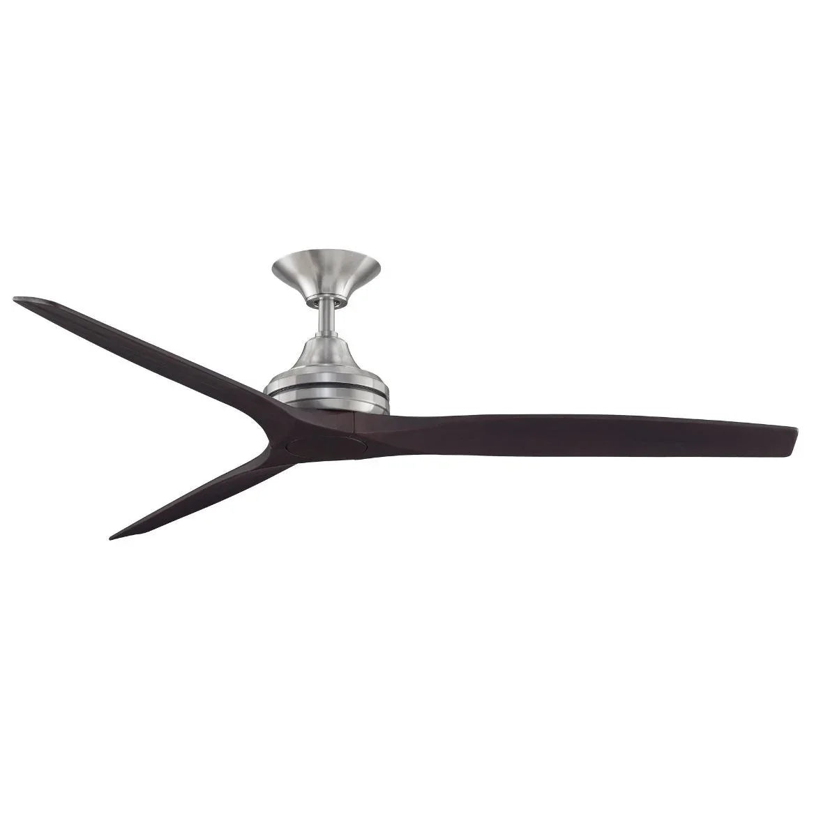 Spitfire Brushed Nickel 60 in. Ceiling Fan Motor, Blades Sold Separately - Bees Lighting