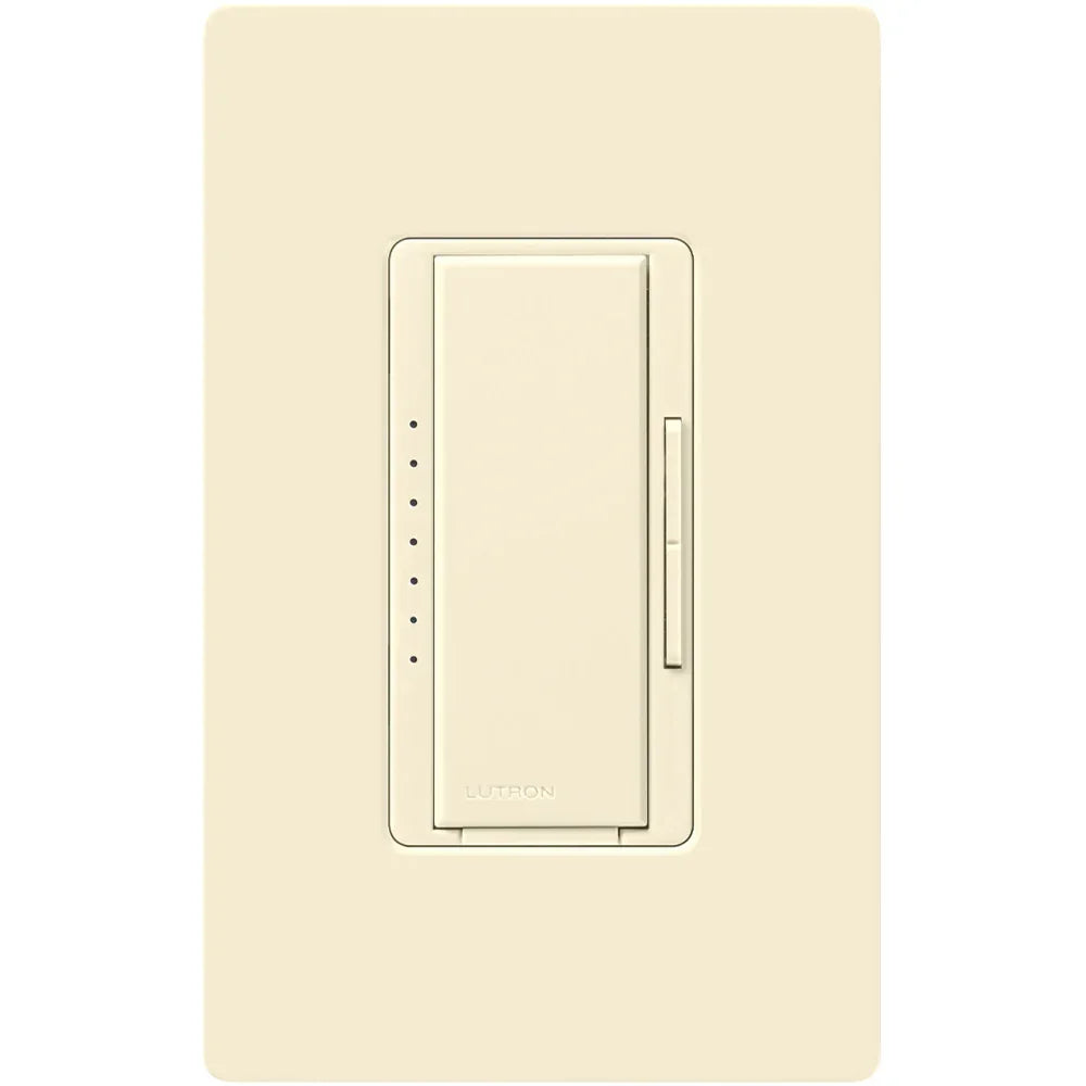 Maestro LED+ Dimmer Switch, 150-Watt, Single Pole or Multi-Location, Light Almond - Bees Lighting