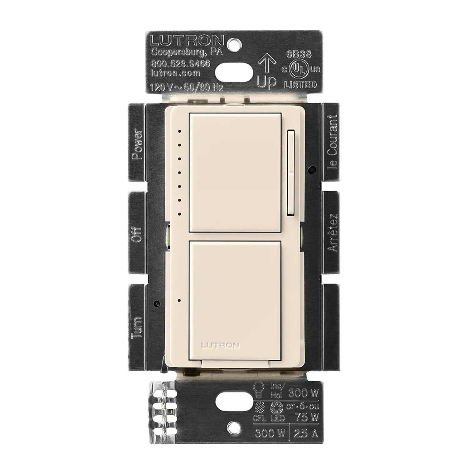 Lutron Maestro LED+ Dual Dimmer and Switch - Bees Lighting