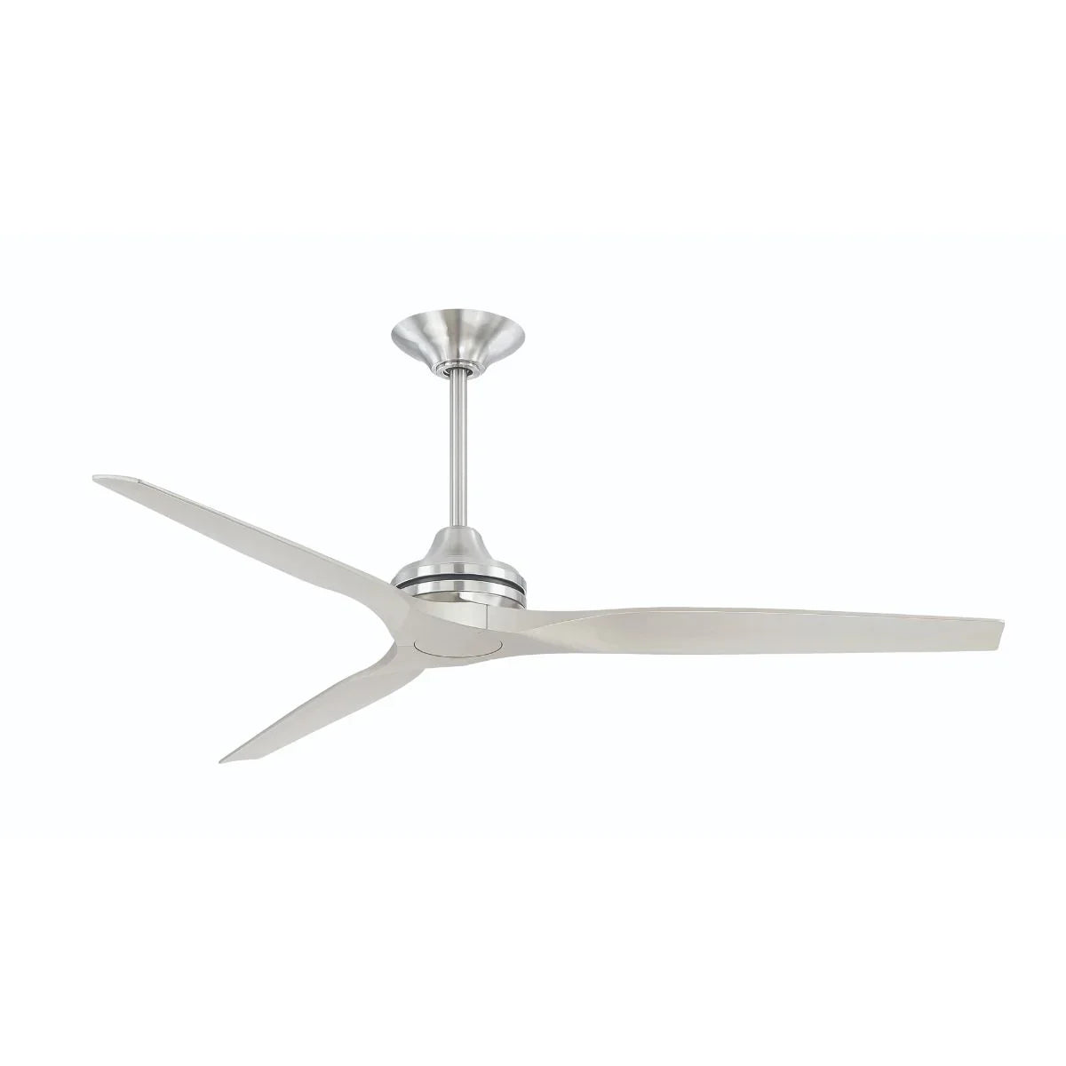 Spitfire DC Brushed Nickel 64 in. Ceiling Fan Motor, Blades Sold Separately - Bees Lighting