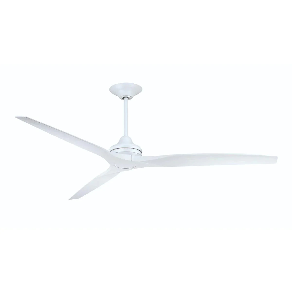 Spitfire DC Matte White 72 in. Ceiling Fan Motor, Blades Sold Separately - Bees Lighting