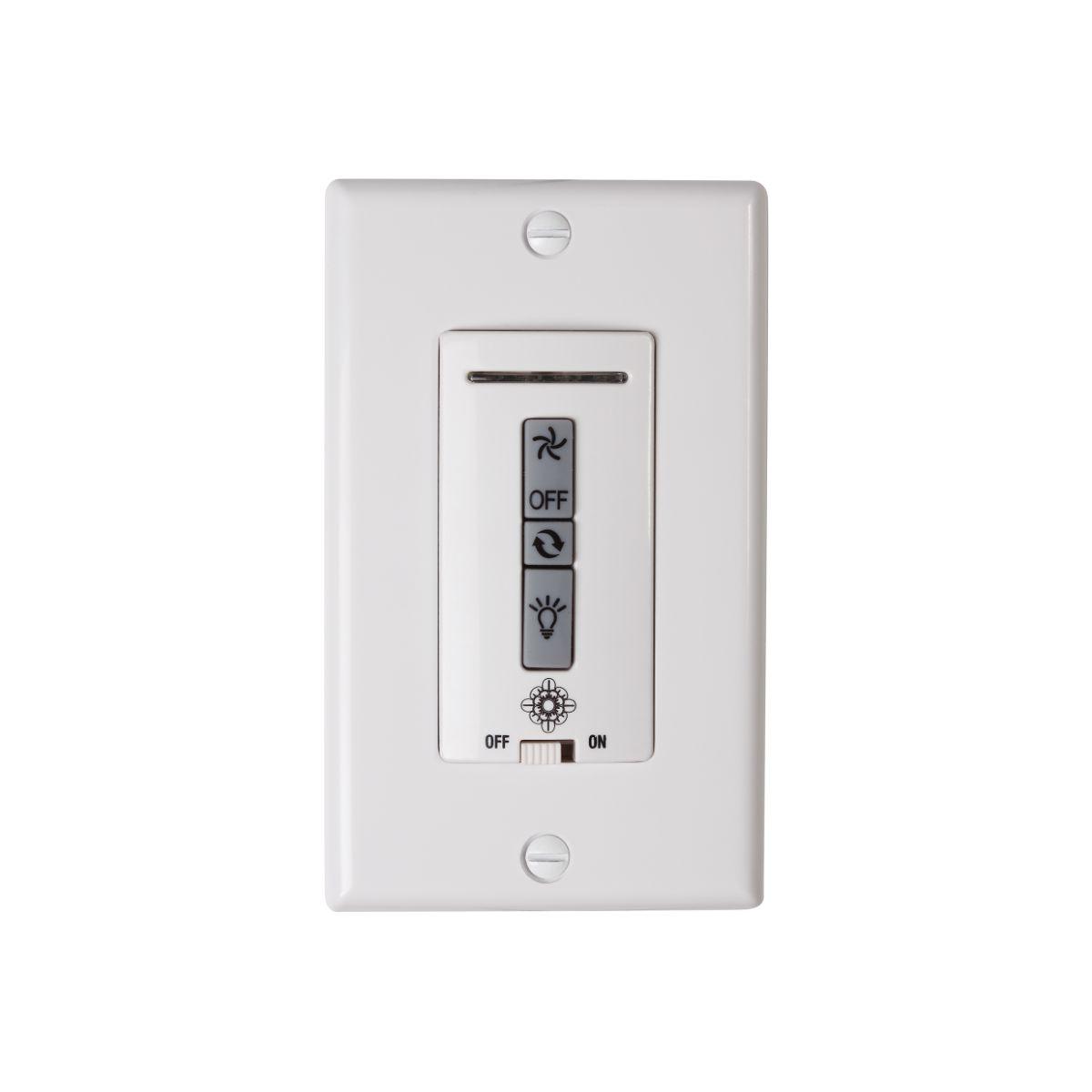 Hardwired remote Wall Control Fan reverse speed and downlight control White - Bees Lighting
