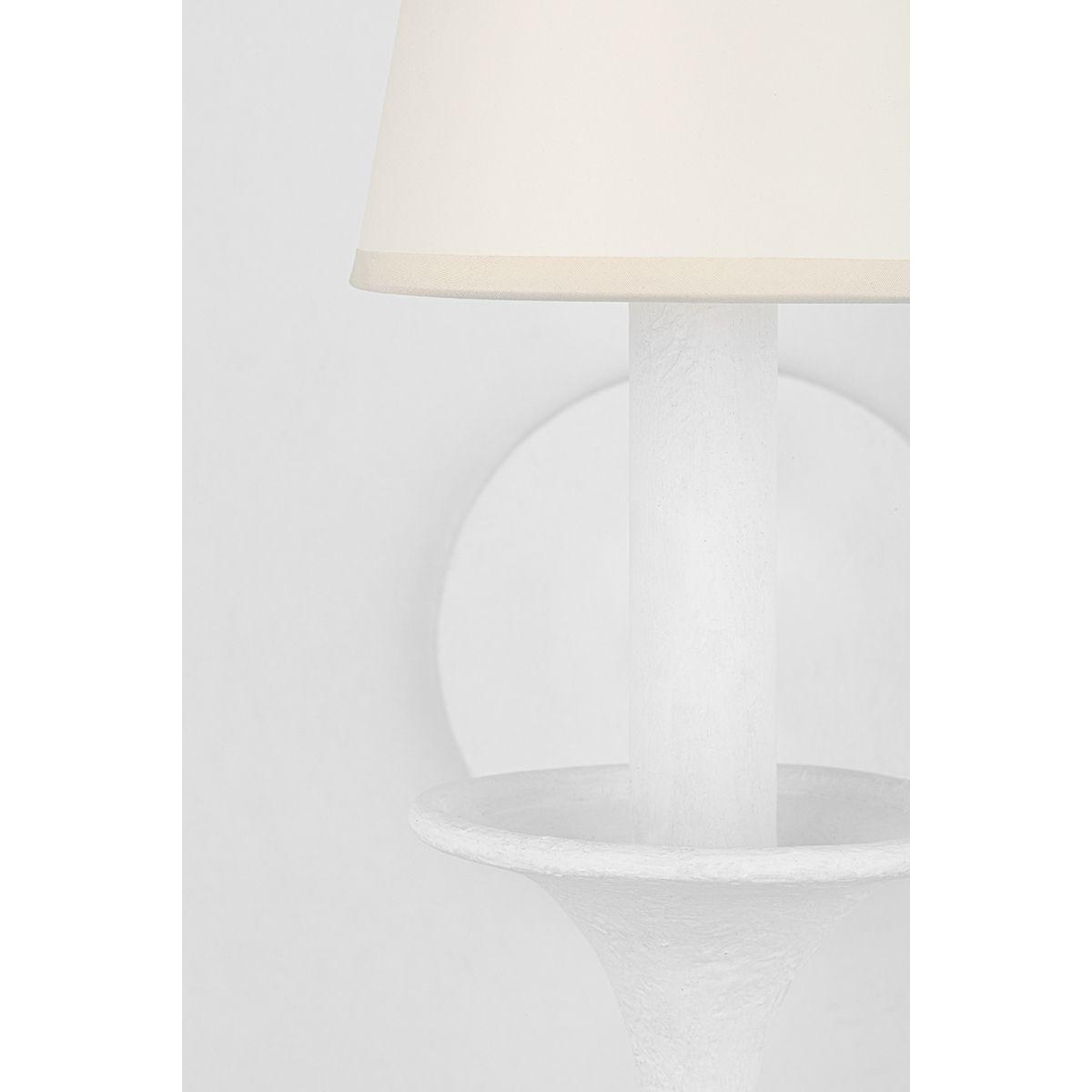 Windsor 12 in. Armed Sconce White finish