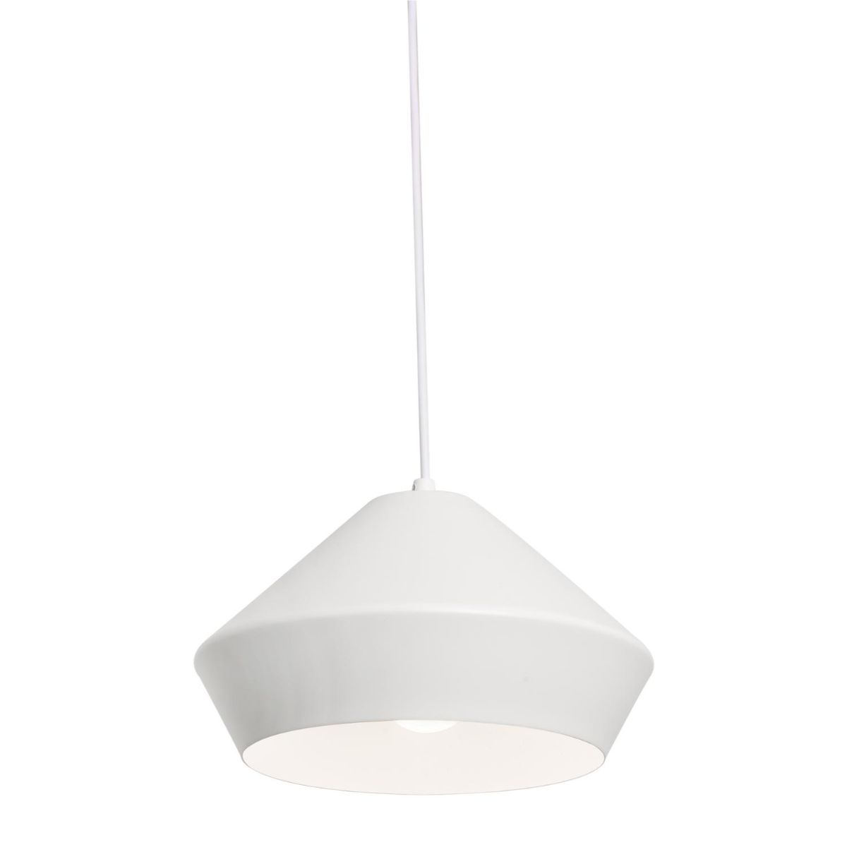Milo 11 in. Pendant Light White Finish - Bees Lighting