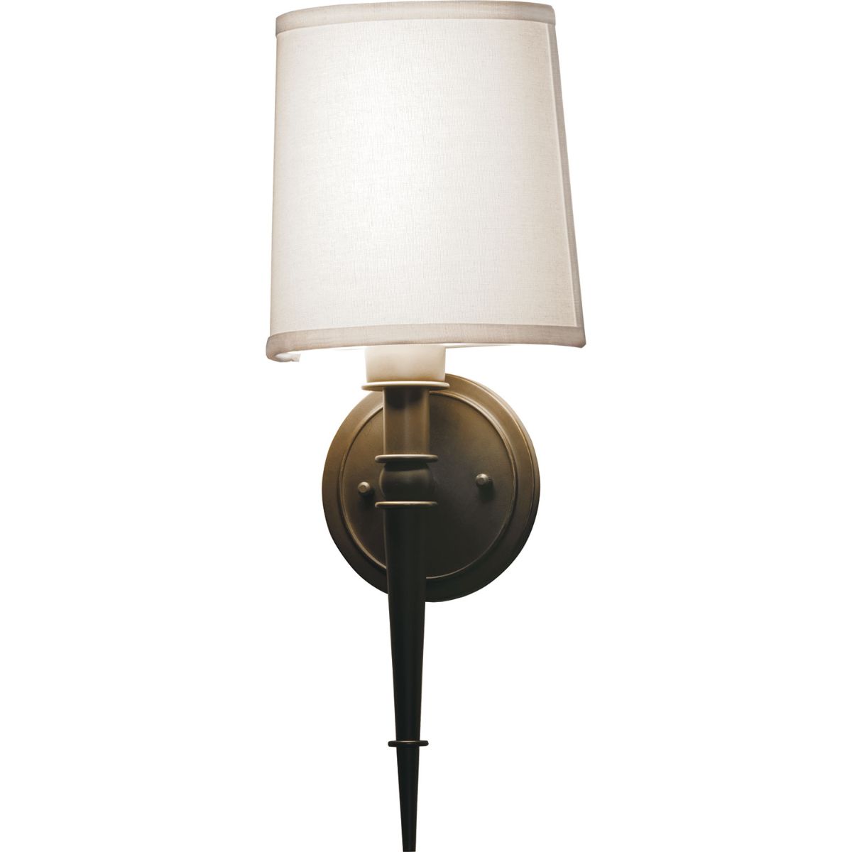 Montrose 8 in. LED Armed Sconce Oil Rubbed Bronze Finish Cream Shade - Bees Lighting