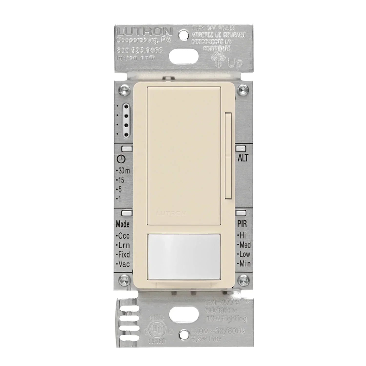 Lutron 0-10V Dimmer Sensor Switch, 8A, 120-277V/Single-Pole or 3-Way - Bees Lighting