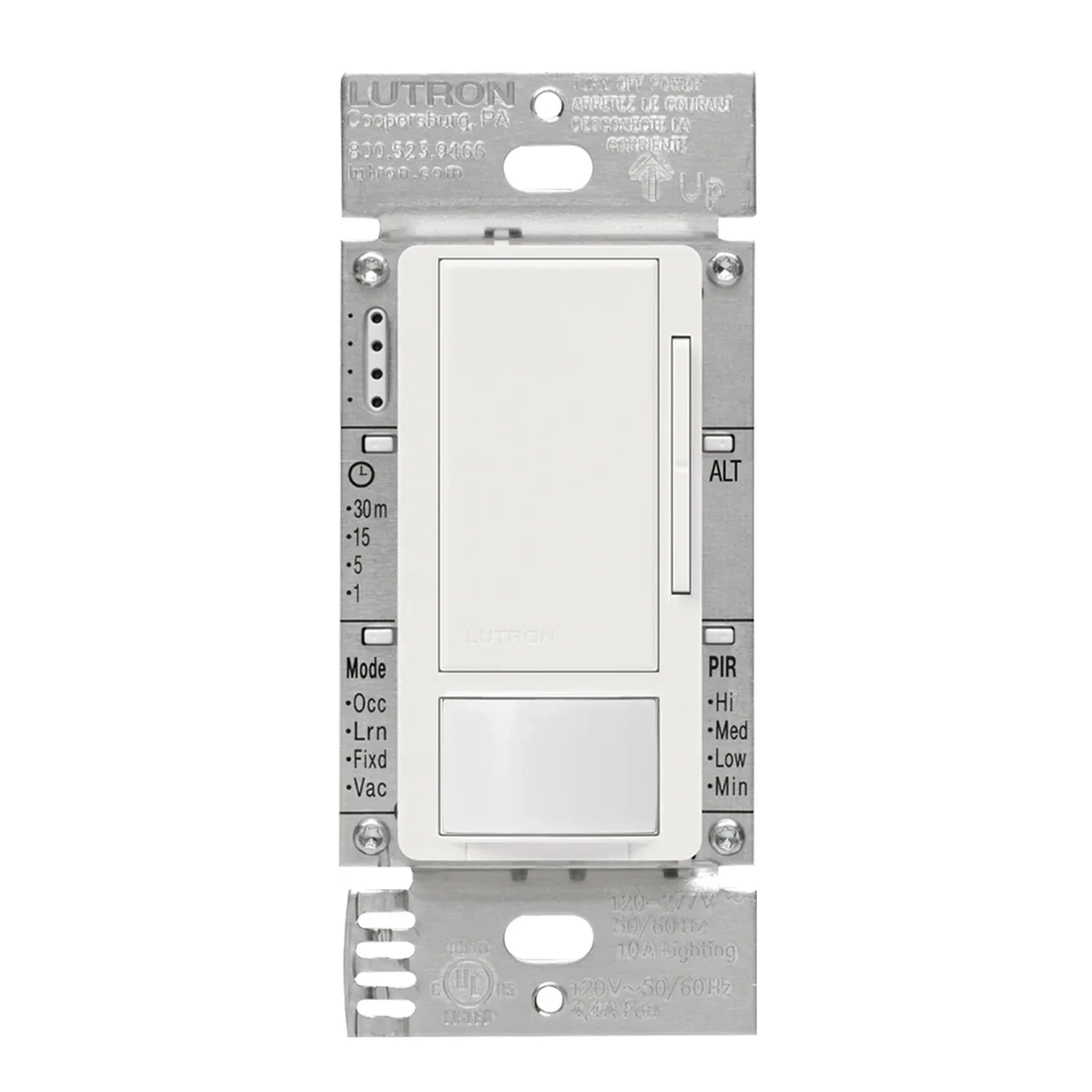 Lutron 0-10V Dimmer Sensor Switch, 8A, 120-277V/Single-Pole or 3-Way - Bees Lighting