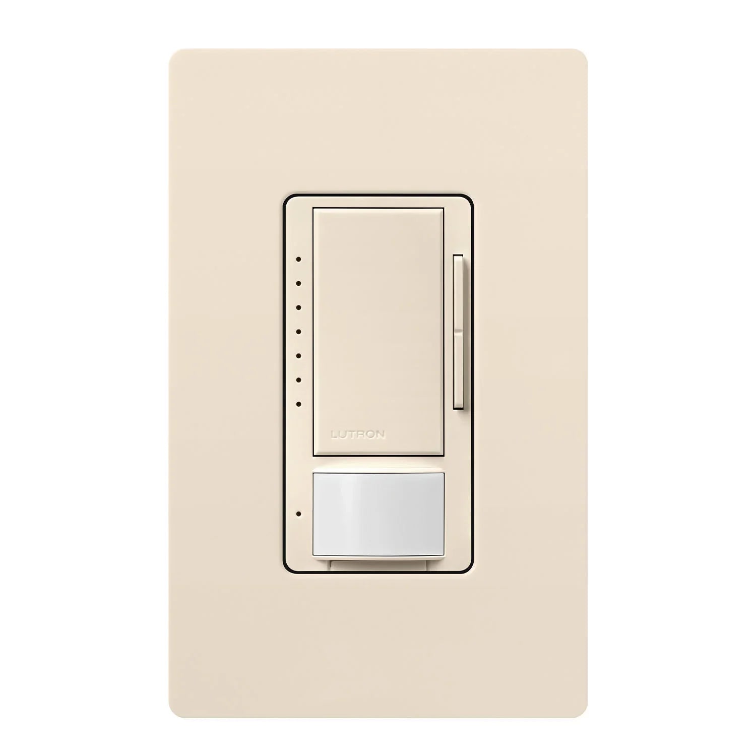 Maestro PIR 180° Occupany|Vanancy Motion Sensor LED+ Dimmer Switch, 150W, 120V, Light Almond - Bees Lighting