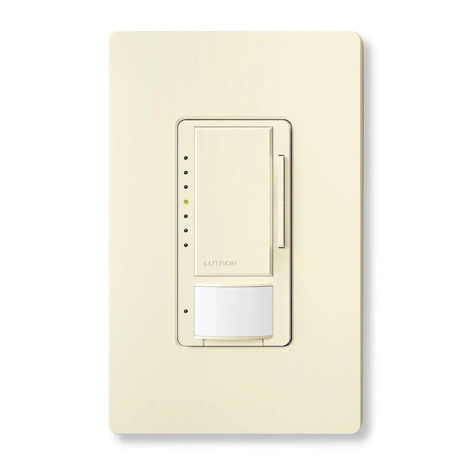 Maestro PIR 180° Vacancy Motion Sensor LED+ Dimmer Switch, 150W, 120V, Light Almond - Bees Lighting