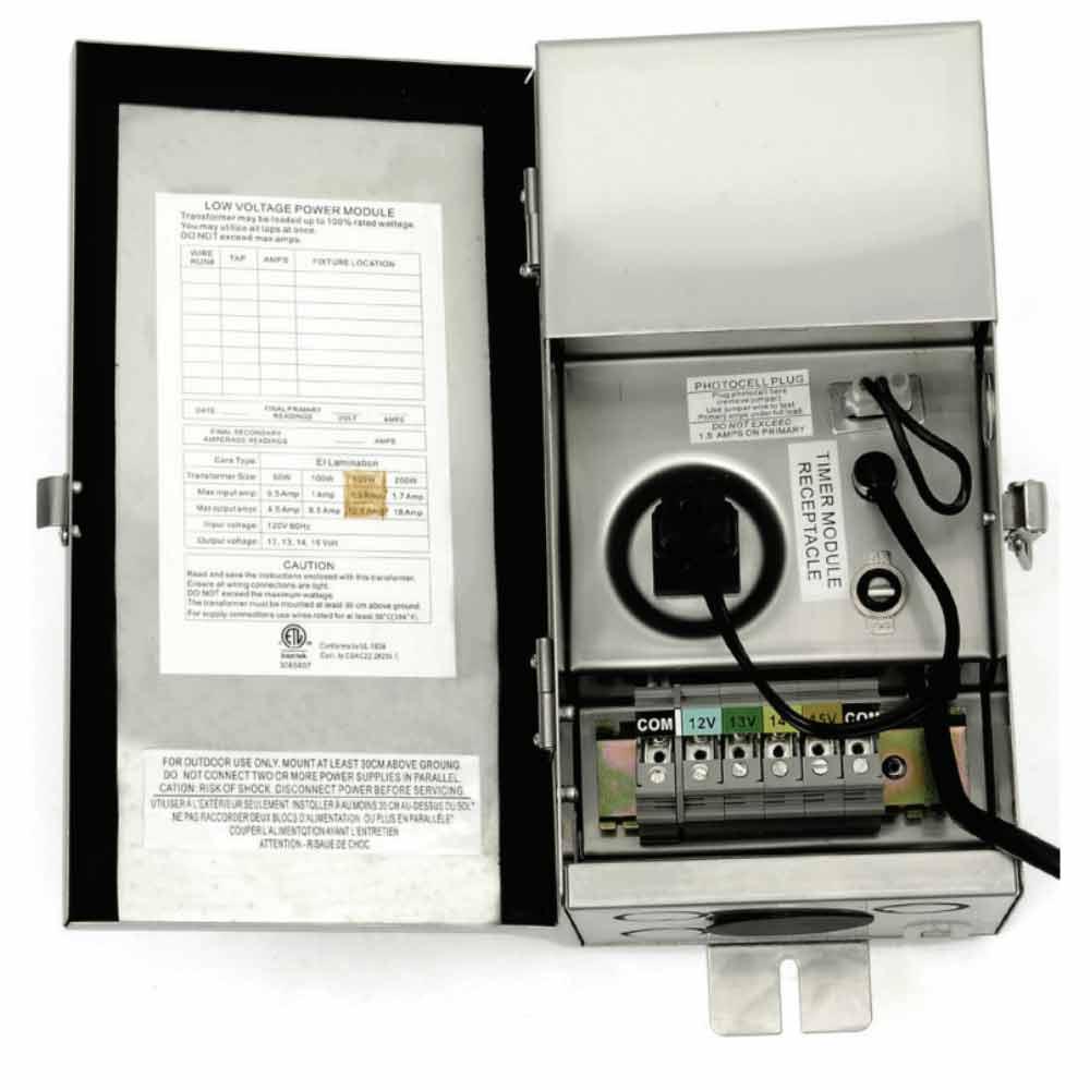 Multi Tap 150W Low Voltage Landscape Transformer, 12-15 Volts | Commercial Grade - Bees Lighting