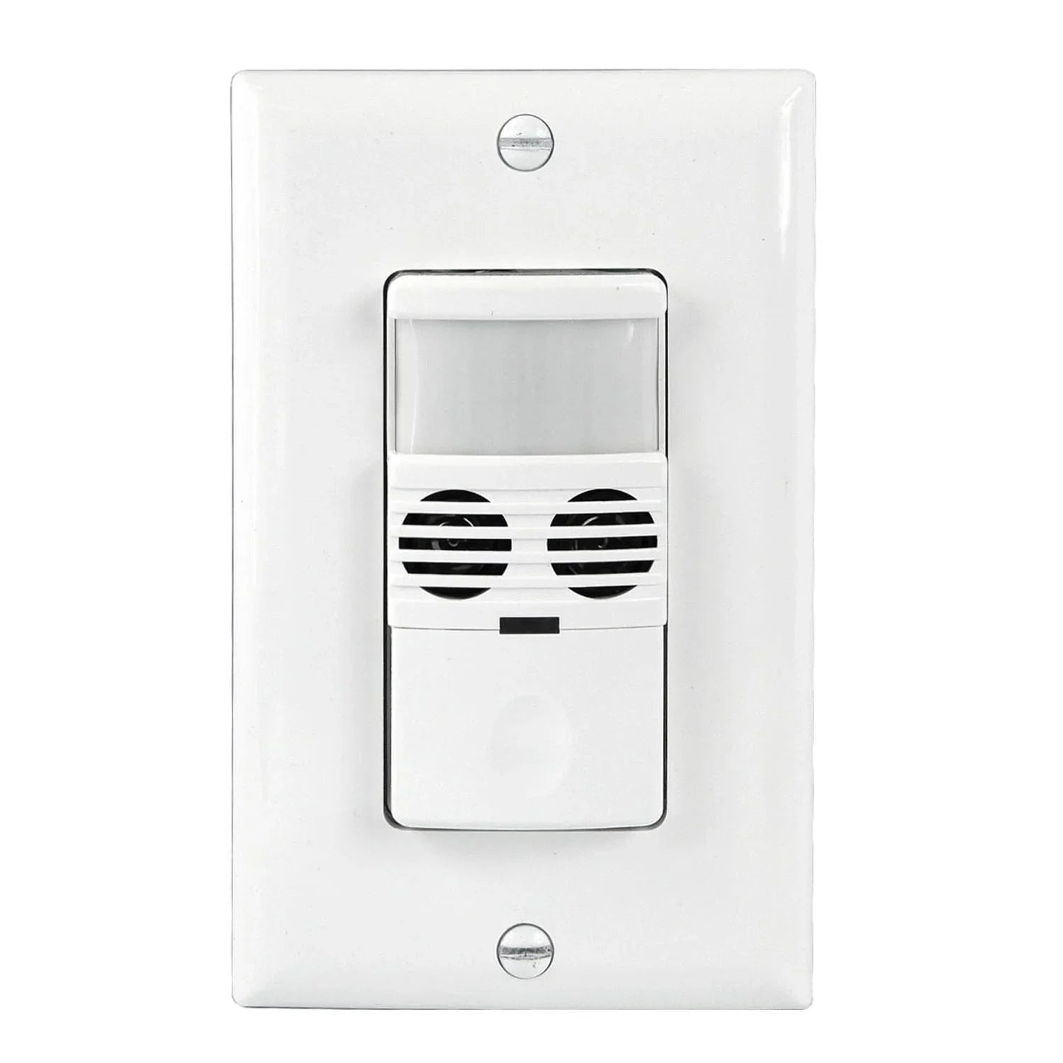 Dual Technology PIR|Ultrasonic 180° Occupancy Motion Sensor Switch, 8A, 120-277V, White - Bees Lighting
