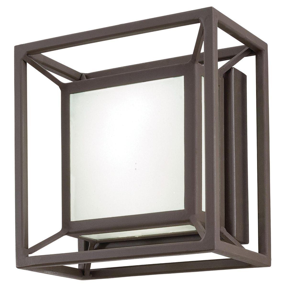 Outline 7 in. LED Outdoor Wall Sconce Bronze Finish - Bees Lighting