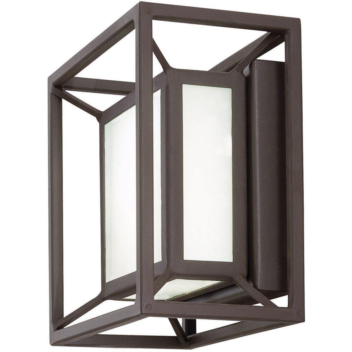 Outline 7 in. LED Outdoor Wall Sconce Bronze Finish - Bees Lighting