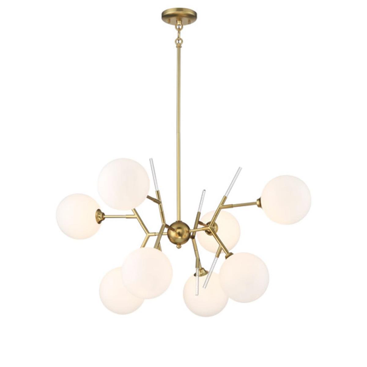 Polares 36 in. 8 Lights Chandelier Gold finish - Bees Lighting