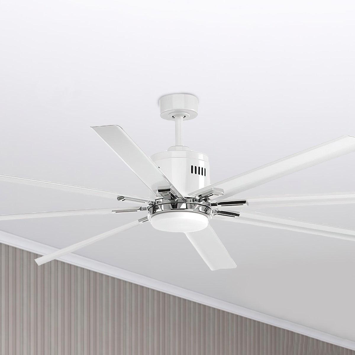 Vast 72 Inch Modern Windmill Outdoor Ceiling Fan With Light And Remote - Bees Lighting