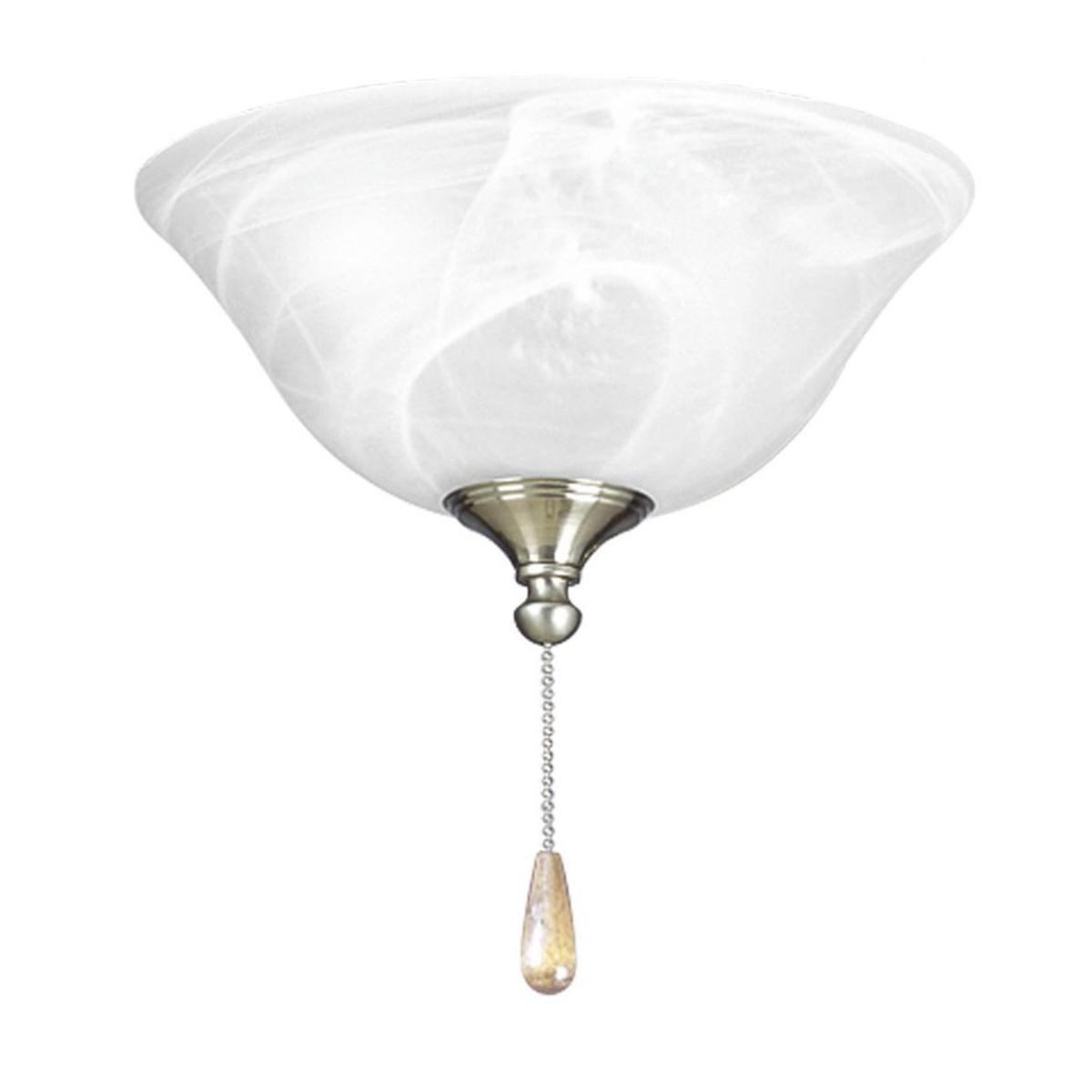 Universal LED Ceiling Fan Light Kit, Alabaster Bowl Glass - Bees Lighting