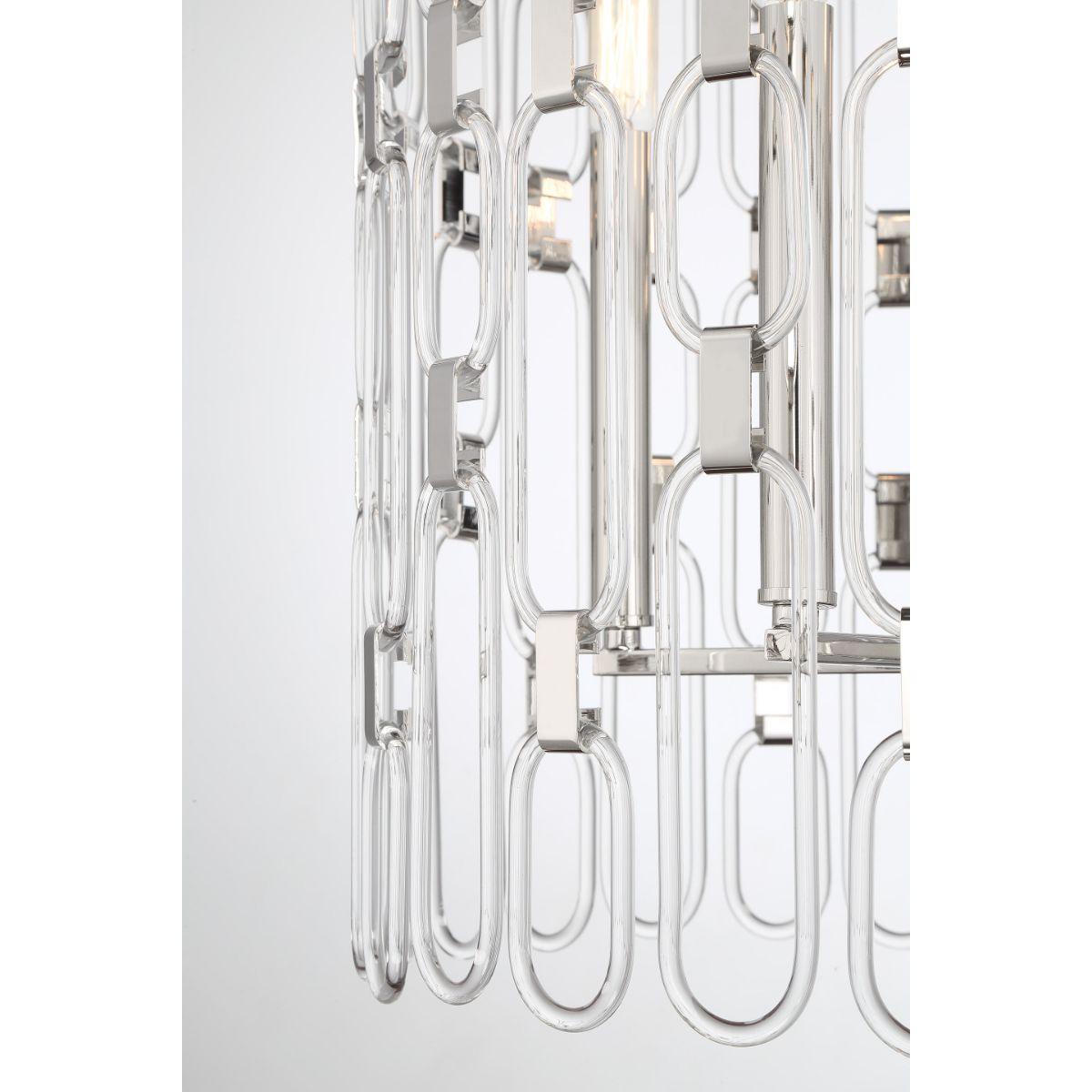 Charming 17 in. 5 Lights Pendant Light Polished Nickel finish - Bees Lighting