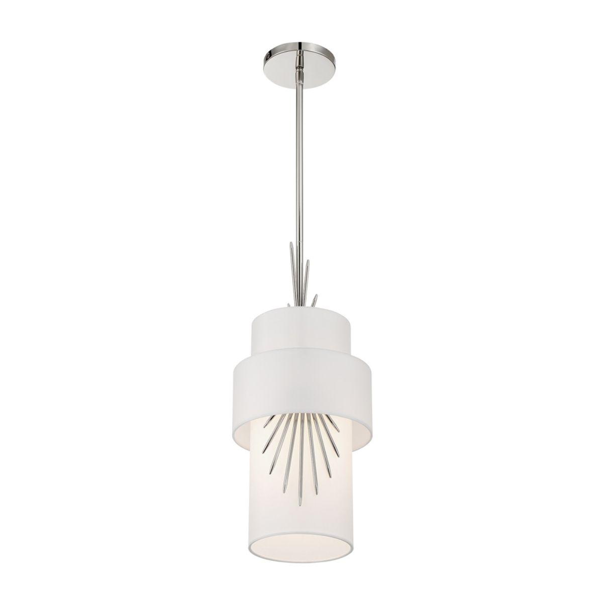 Gramercy 9 in. Pendant Light Polished Nickel finish - Bees Lighting