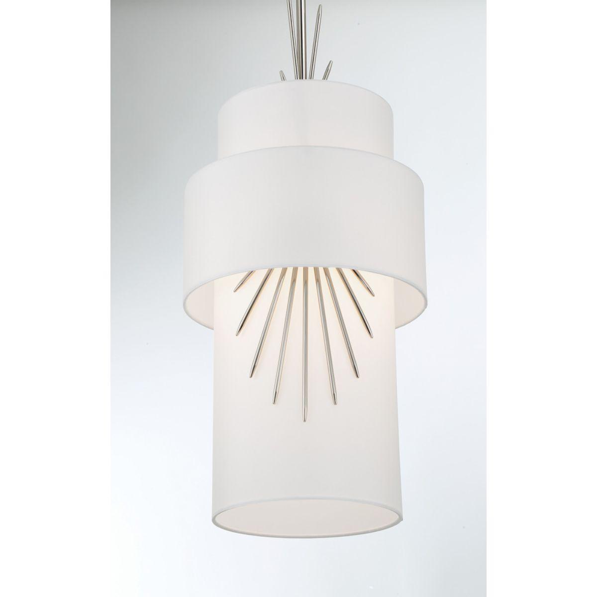 Gramercy 12 in. Pendant Light Polished Nickel finish - Bees Lighting
