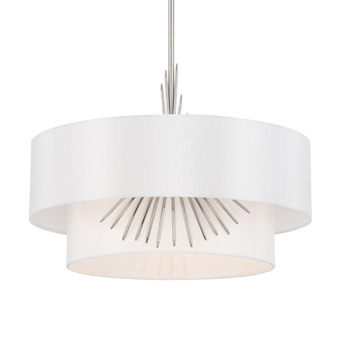 Gramercy 22 in. 3 Lights Pendant Light Polished Nickel finish - Bees Lighting