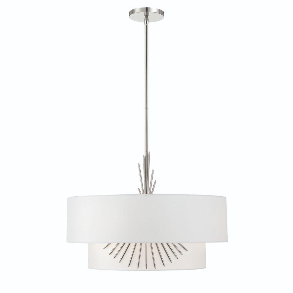 Gramercy 22 in. 3 Lights Pendant Light Polished Nickel finish - Bees Lighting