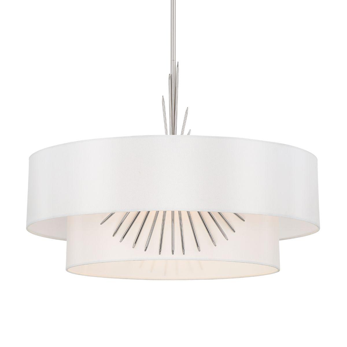 Gramercy 26 in. 4 Lights Pendant Light Polished Nickel finish - Bees Lighting