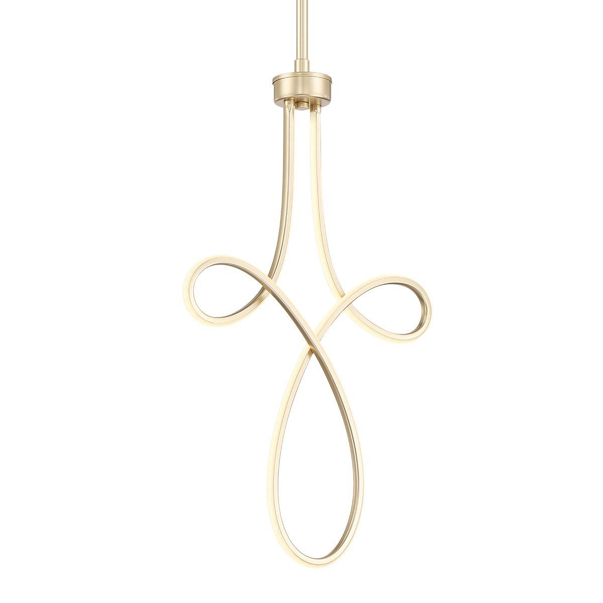 Astor 12 in. LED Pendant Light Gold finish - Bees Lighting