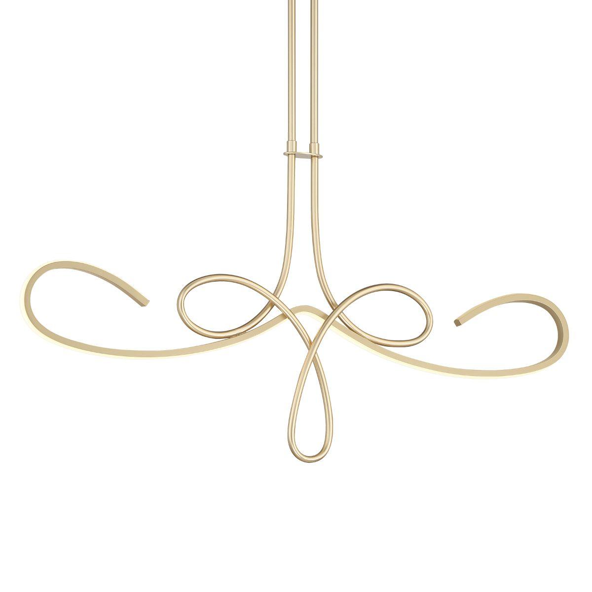 Astor 38 in. LED Pendant Light Gold finish - Bees Lighting