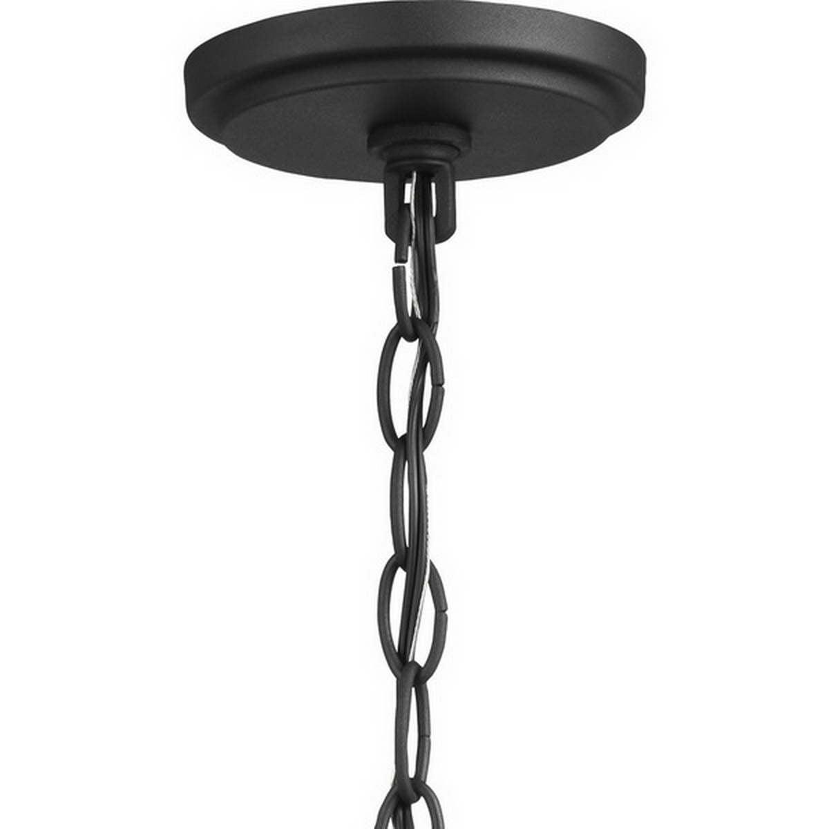 Marquette 15 in. Outdoor Hanging Lantern Black Finish