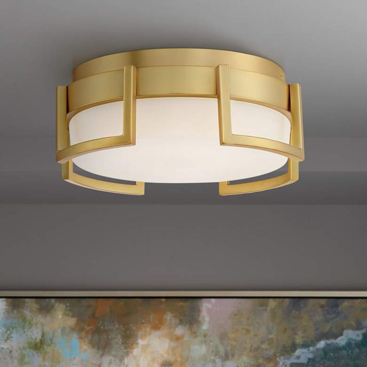 Bezel Set LED Flush Mount Light - Bees Lighting