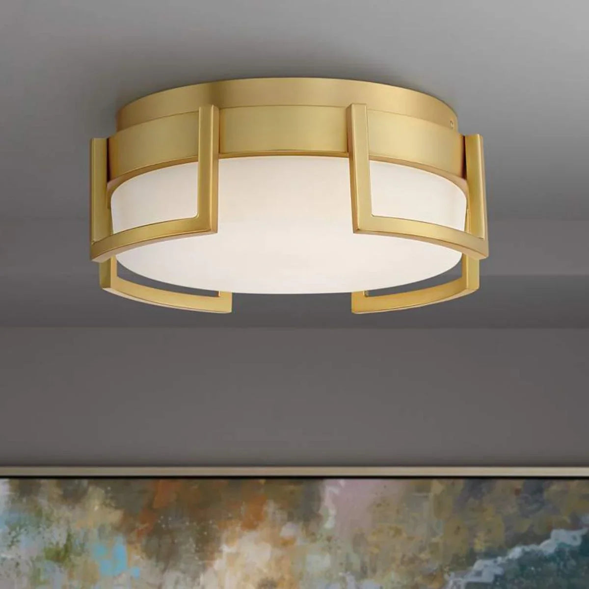 Bezel Set LED Flush Mount Light - Bees Lighting