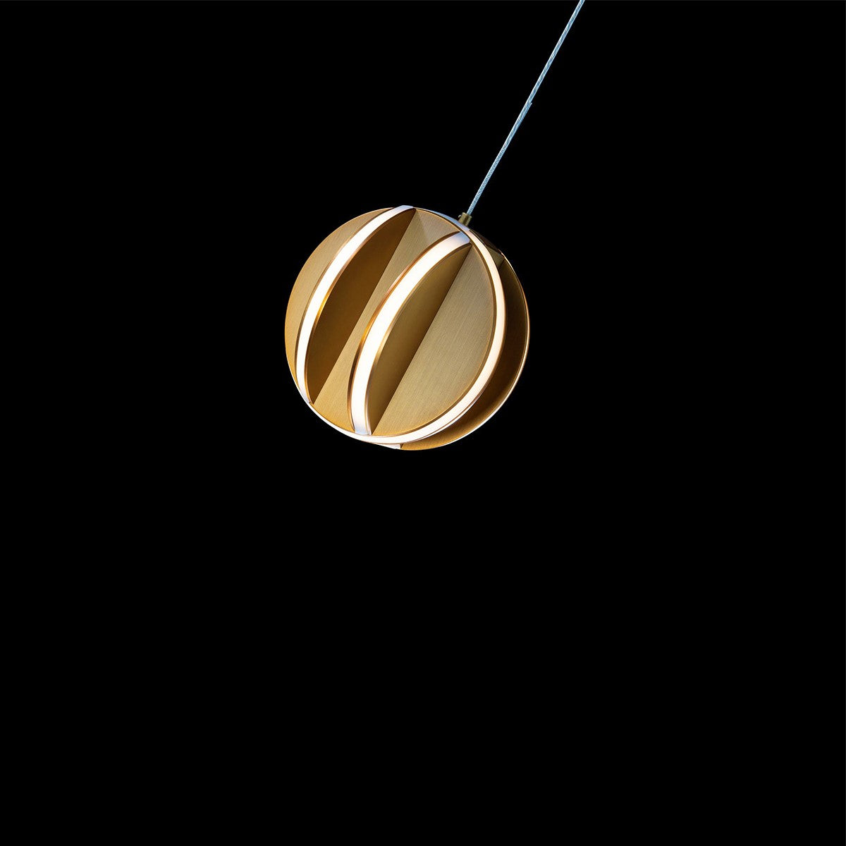 Carillion 6 in. LED Pendant Light Brass Finish - Bees Lighting