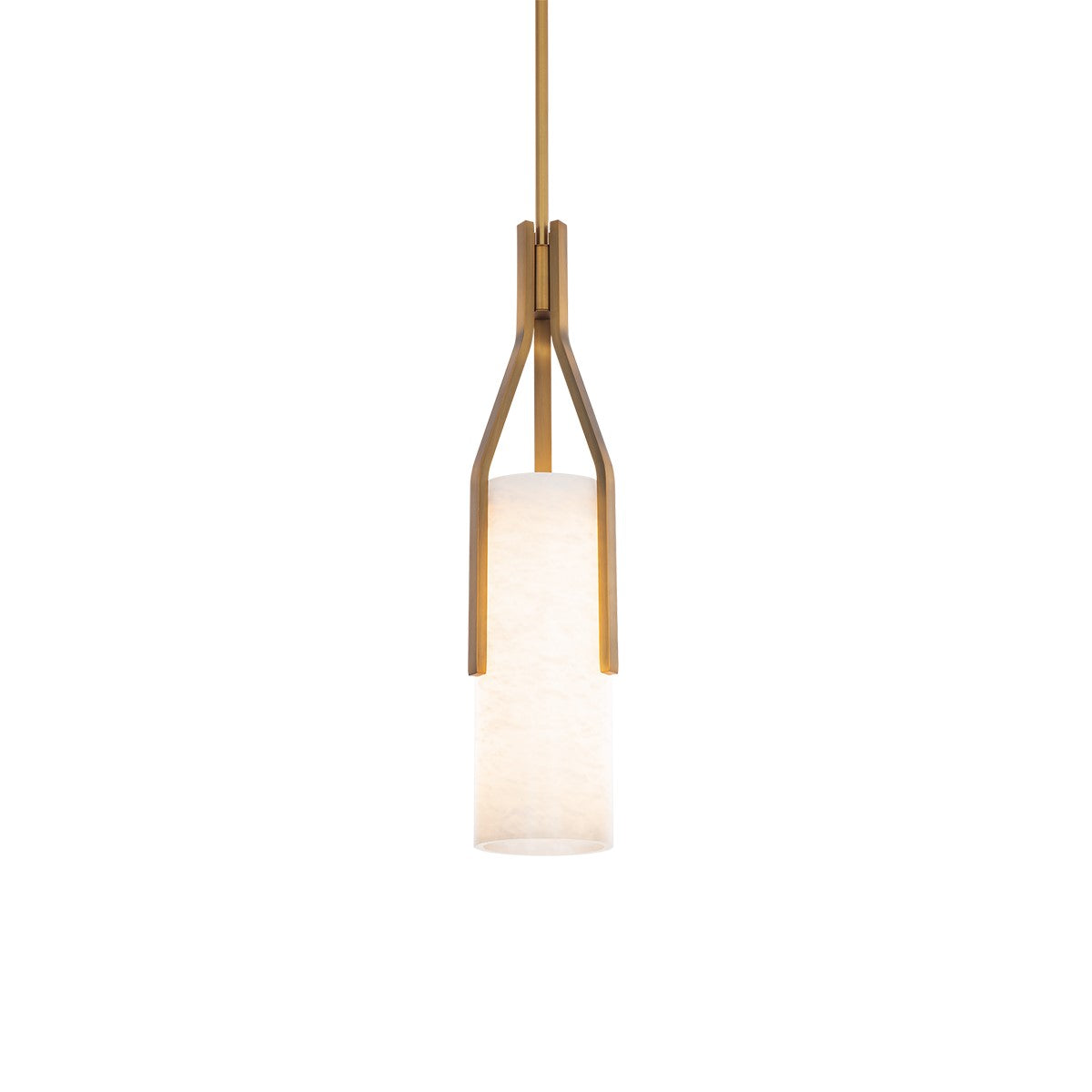 Firenze 5 in. LED Pendant Light Brass Finish - Bees Lighting