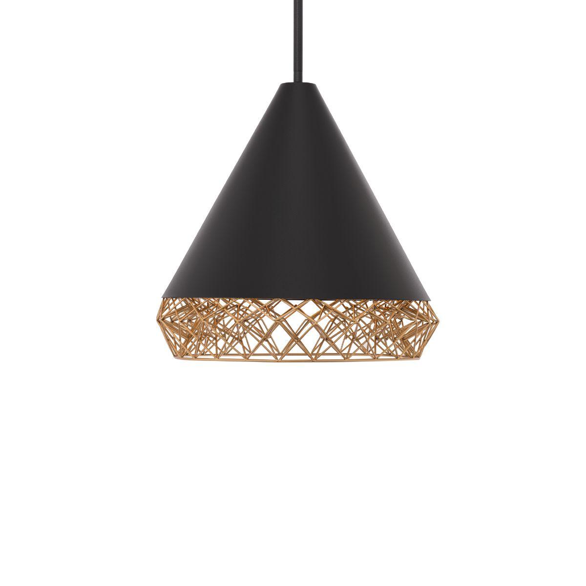 Lacey 16 in. LED Pendant Light Black finish - Bees Lighting