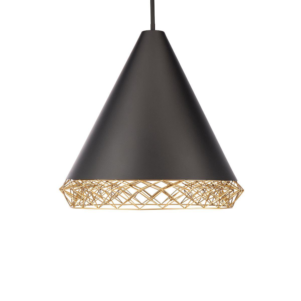 Lacey 22 in. LED Pendant Light Black finish - Bees Lighting